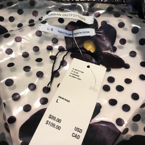 Urban Outfitters Raincoat Floral Polka Dot Large - Picture 3 of 8